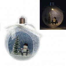 Елочный шар LED КР-0005 Елка, 3D фигурка, 12х10х4см