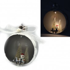 Елочный шар LED КР-К0019-2 Рождество, 3D фигурка, 11х9х7см