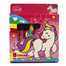 Набор мелков пастель DSCN0096-UN Unicorn L 8 цветов,пластиковый поддон, d13мм,с этикеткой.