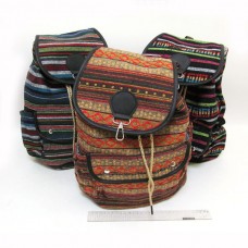 Рюкзак-мешок молодежный 0669 Орнамент, гобелен, 2 отдела, 38х28х11см, микс корпусов