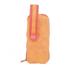 Мультипенал с наполнением ТМ MILAN 08872CDF  Cuddles оранжевый: 1ластик, 1точилка, 3ручки, 1линей, 13 каранд, 12фломаст