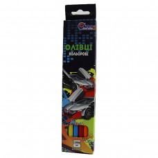 Набор цветных карандашей J.Otten 1051CС-6 Sportcar шестигранные, пластиковые 6 цв