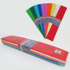 Креповая бумага KRH110-Mix 110%, микс 10 цветов 50*200см, основа50г/м2, общ.105г/м2