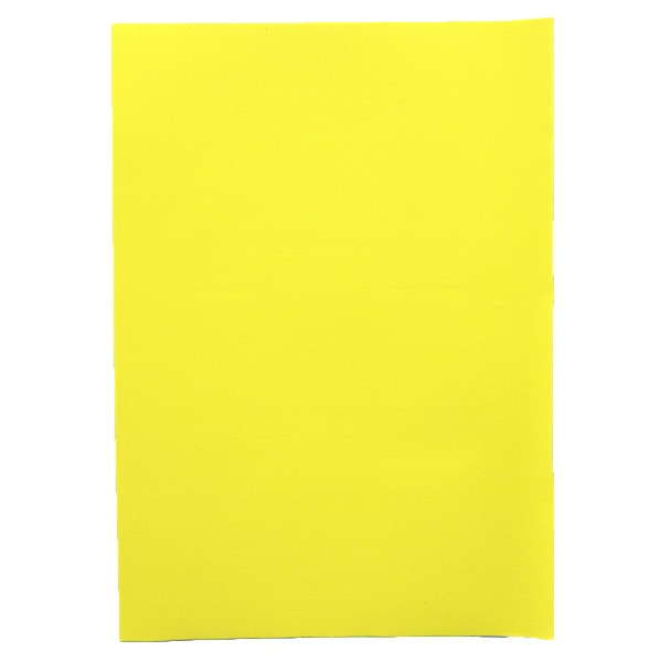 Фоамиран 15KA4-7018 A4 Светло-жёлтый, толщина 1,5мм, 10листов в уп. с клеем