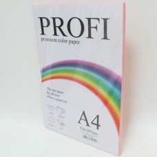Бумага цветная А4, PROFI Light Pink №170, 80 грамм, 100 листов, розовый
