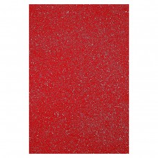 Фетр HQG170-001 HARD 170GSM 1,2мм Красный Glitter 10штук,  A4