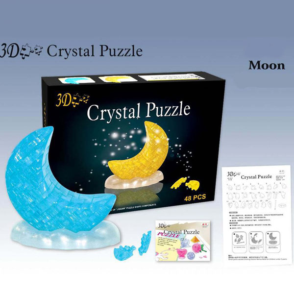 Пазлы Кристалл 3D YT218372 Луна, микс расцветок