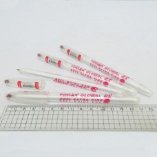 Ручка шариковая масляная Pensun 2221-RD Global красная