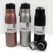 Бутылка-термос для воды OO22 Design 550ml, с петлёй  двойн. стен.mix 1шт/этик