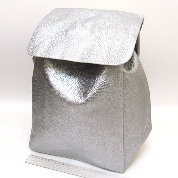 Рюкзак молодежный экокожа 2712 Серебро, 38х26х15см, цвет серебро