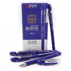Ручка гельова, що стирається 0,5мм, синя 3445