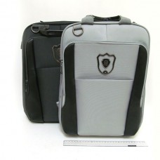 Рюкзак-сумка для ноутбука 3902-А Черный-Серый mix, 3 отдела, органайзер, 43х29х5см