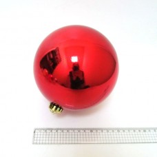 Елочный шар D15см 4824-15rd Big red, глянцевый
