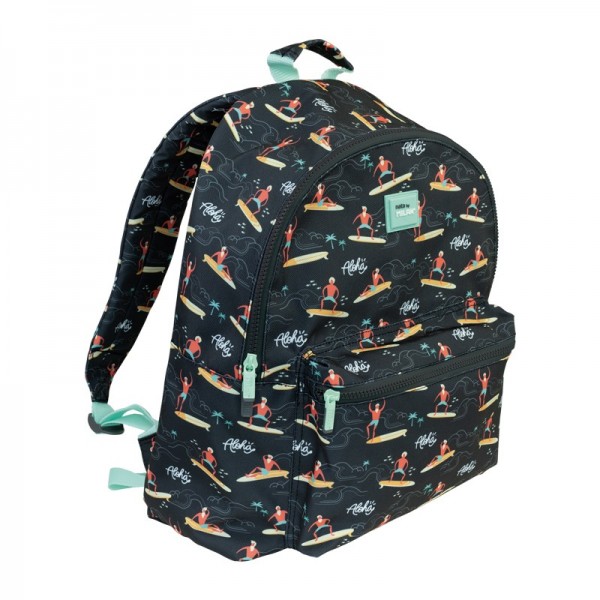 Рюкзак молодежный TM MILAN 624605AL Aloha, уплотненная спинка,  42х30х16см
