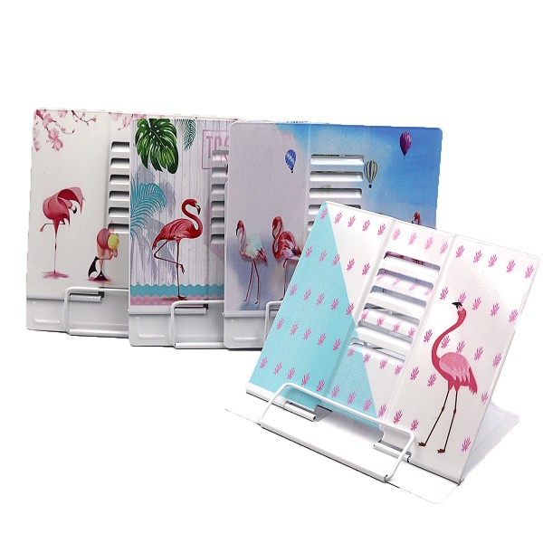 Подставка для книг IMG_6252В Фламинго, металлическая, 22х21см, микс расцветок