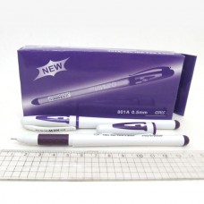 801A Ручка гел фиолет 0,5мм, белый корпус