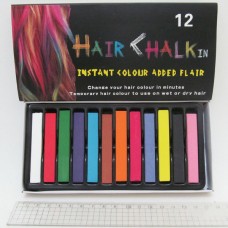 Мел для волос B357-12 набор 12 цветов, 6,5х1х1см