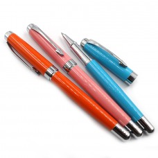 Ручка капилярная металлическая Baixin RP840 синяя, микс корпусов