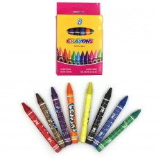 Мелки восковые Crayons 8496-8 набор 8 цв. 0,9*80мм, без этикетки
