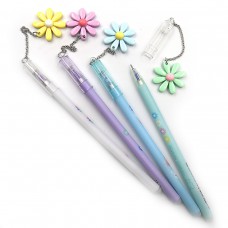 Ручка детская стираемая с подвесом Цветочки DSCN9225 синяя, микс корпусов