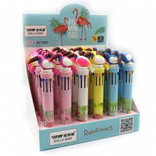 Ручка детская многоцветная автомат Тукан DSCN9555-10, 0,5мм, 10цветов, микс расцветок