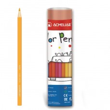 Набор цветных карандашей Acmeliae 9801-24 шестигранные, металлический тубус 24цв. 3мм