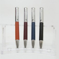 Ручка шариковая металлическая поворотная BP907 синяя, микс корпусов
