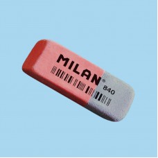 Ластик TM MILAN CCM840RA прямоугольный, красно-синий с фаской  5,2*1,9*0,8см.
