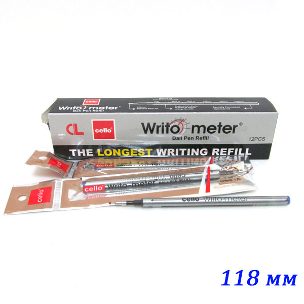 Стержень для масляной ручки Writo-meter CL-8048ref, 0,5мм, черный, в индивидуальной упаковке