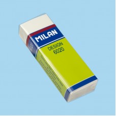 Ластик TM MILAN CPM6020 прямоугольный белый 6,1*2,1*1,1см. индивидуальная упаковка