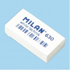 Ластик TM MILAN CPM630 White technik прямоугольный, белый  3,9*1,9*0,9см.