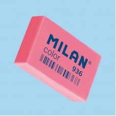 Ластик TM MILAN CPM936 прямоугольный розовый 3,9*2,3*0,9см.