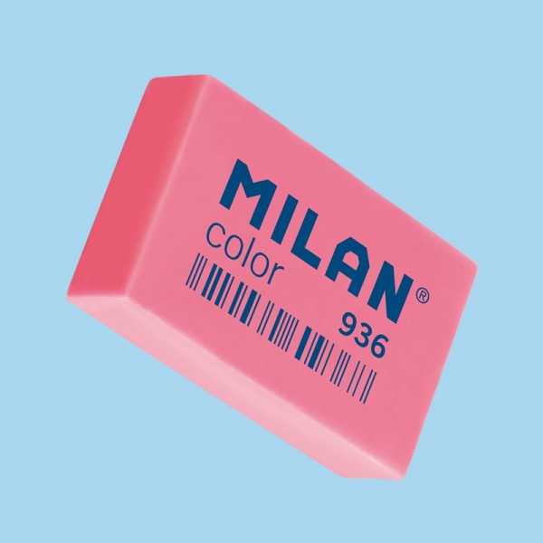 Ластик TM MILAN CPM936 прямоугольный розовый 3,9*2,3*0,9см.