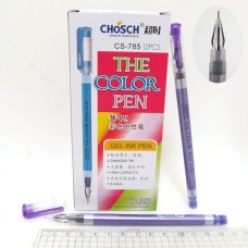 Ручка гелевая "Chosch" CS-785 , 0,38мм, фиолетовая