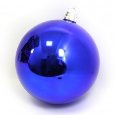 Елочный шар большой DSCN0979-30 BLUE, D30см, глянцевый