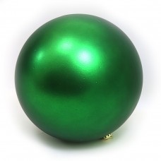 Большой елочный шар 0980-25GR GREEN, 25см, матовый
