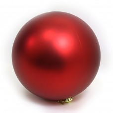Большой елочный шар 0980-25R RED, 25см, матовый