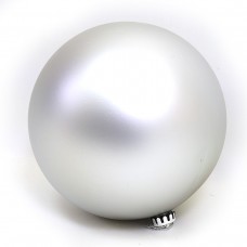 Большой елочный шар 0980-25S SILVER, 25см, матовый