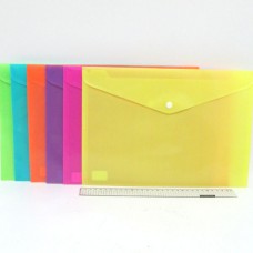 Папка-конверт с кнопкой А4 DSCN1457 Neon 18S