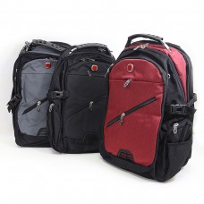 Рюкзак молодежный Swissgear 7657 Case, уплотненная спина, отдел под ноутбук, удлинитель наушников+usb, 48х35х20см, микс