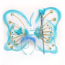 Крылья DSCN8953 Бабочка голубая +жезл +ободок