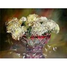 Алмазная мозаика по номерам 30*40см J.Otten GB70710 Цветы в красной вазе в рулоне