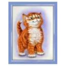 Алмазная мозаика по номерам 30*40см J.Otten GB72747 Рыжий котик в рулоне
