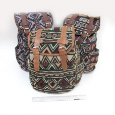 Рюкзак-мешок молодежный 0670 Арабеска, 3 отдела, 38х29х13см, микс расцветок