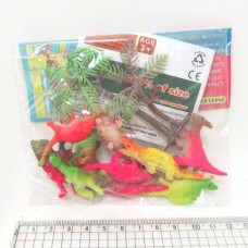 Растущая игрушка в воде 2160 Динозавры, 10 штук, микс расцветок