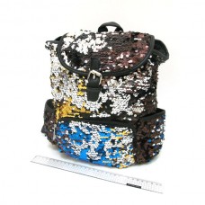 Рюкзак-мешок с пайетками "Fashion" IMG_2915, 4 отдела, 30*27*14см, микс расцветок