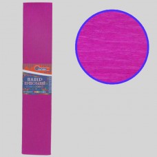 Креповая бумага KR110-8005 110%, тёмно-розовый 50*200см, основа20г/м2, общ.42г/м2