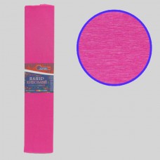 Креповая бумага KR110-8006 110%, ярко-розовый 50*200см, основа20г/м2, общ.42г/м2