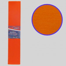 Креповая бумага KR55-8015 55%, оранжевый 50*200см, основа20г/м2, общ.31г/м2