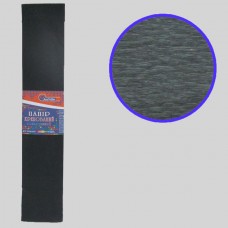 Креповая бумага KR110-8019 110%, чёрный 50*200см, основа20г/м2, общ.42г/м2